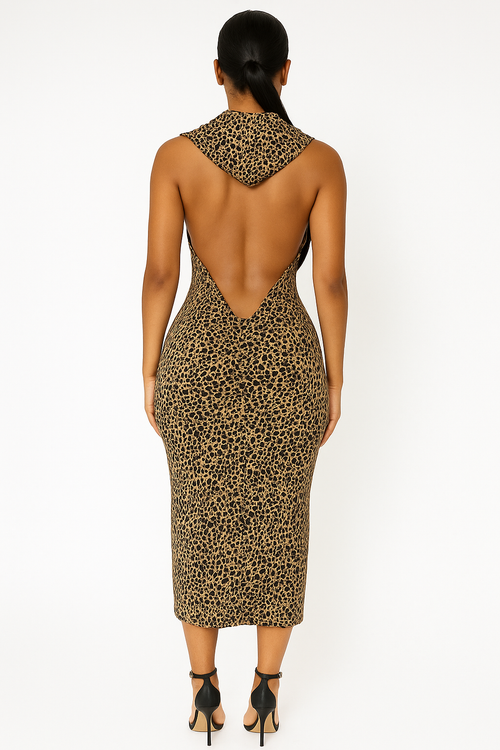 Leopard luxe dress